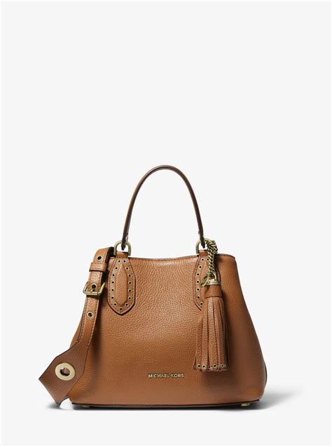 michael kors brooklyn small leather tote|Michael Kors Brooklyn handbag.